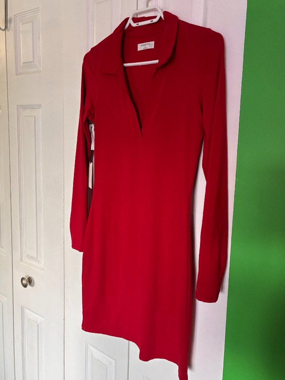 Babaton Aritzia Contour Polo Longsleeve Dress